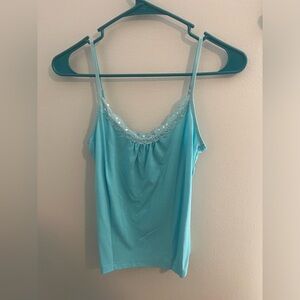 Beaded lace tank top LOFT